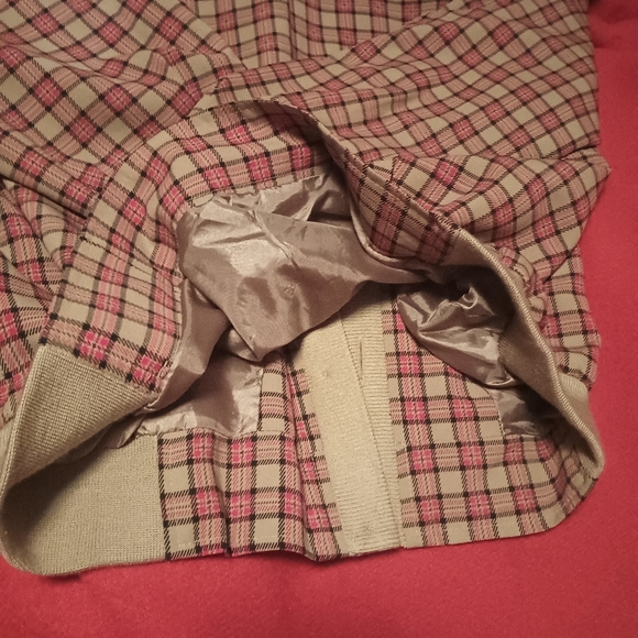 popular plaid varsity cut jacket with buttons - Picture 7 of 9